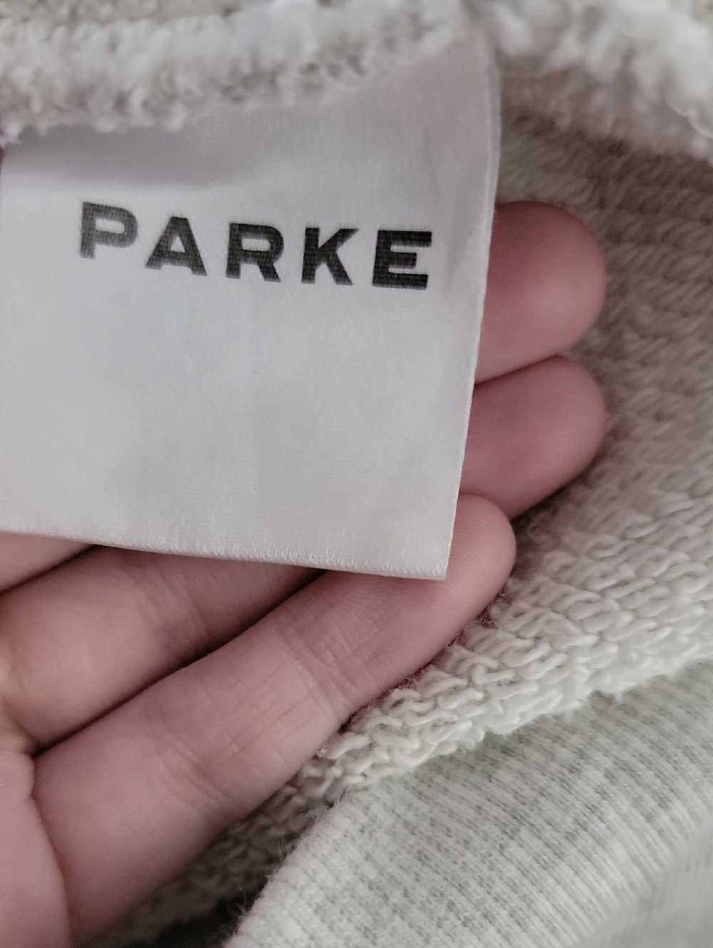 Parke Varsity Star Hoodie Sweatshirt Grey Small/Medium - Picture 5 of 6
